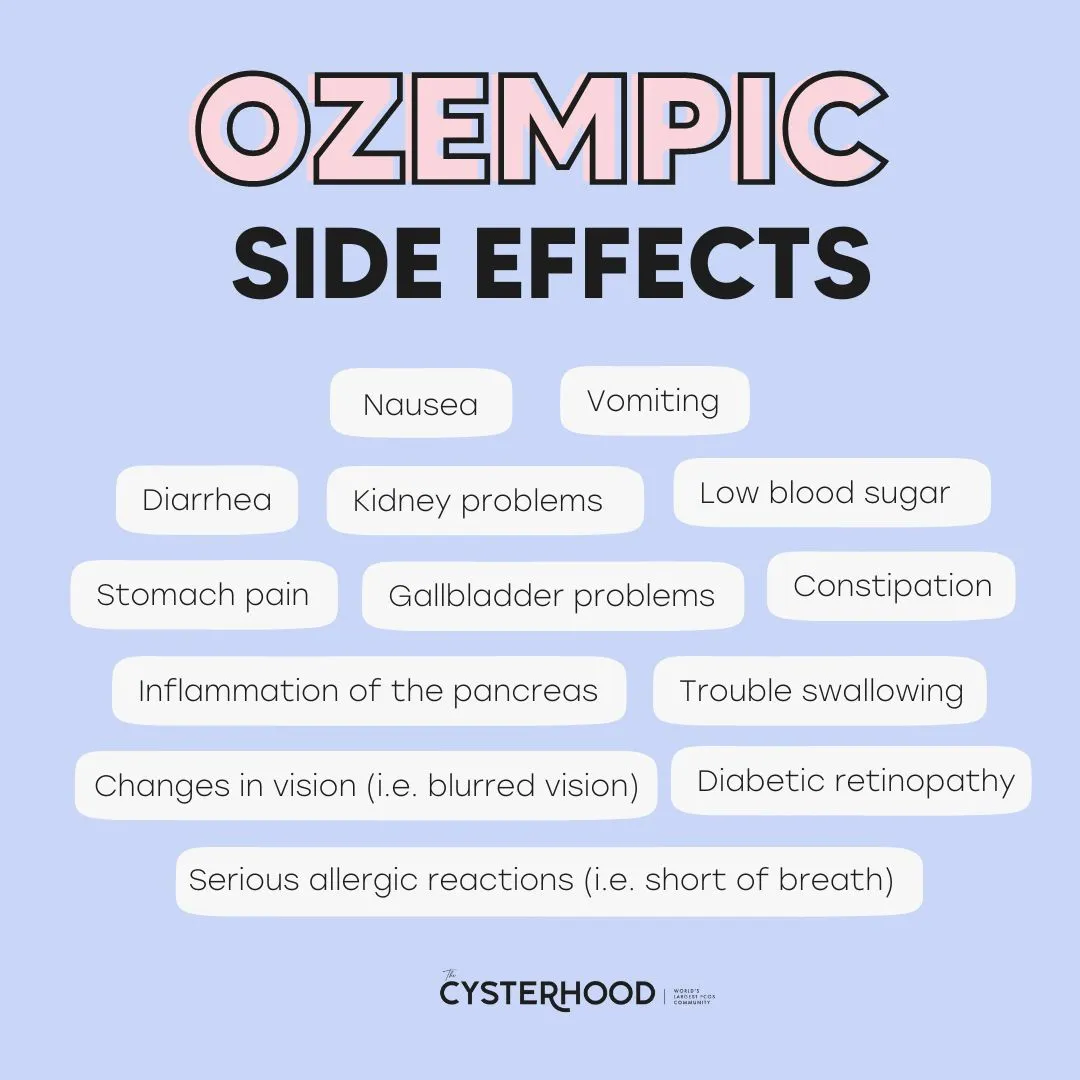 side effects ozempic